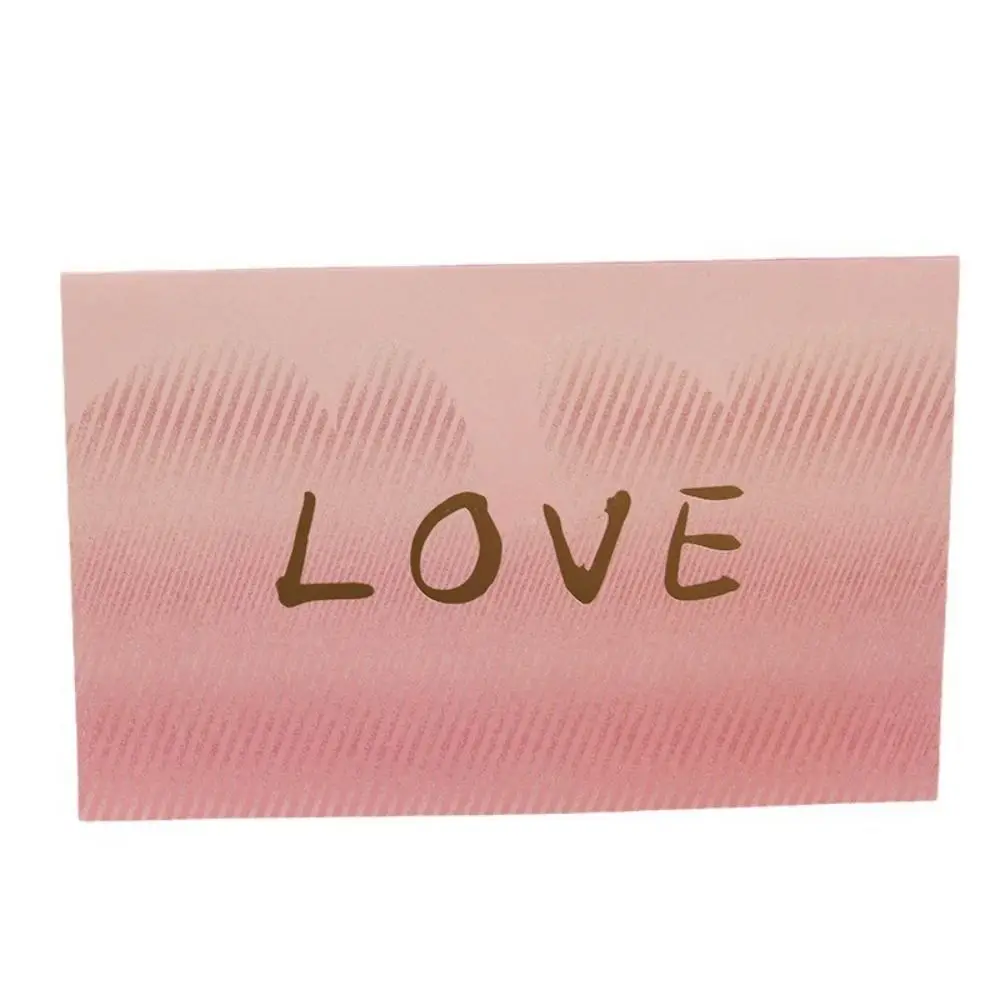 Paper Sculpture Valentine's Pop Up Cards Creative Three-dimensional 3D Heart Greeting Card Gradient Color Beautiful