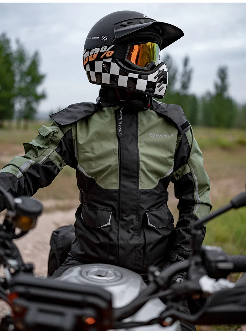 2025 Hot Selling Latest Design Motorbike Uniform High Quality Mens Long Lasting Motorcycle Raincoat Uniform
