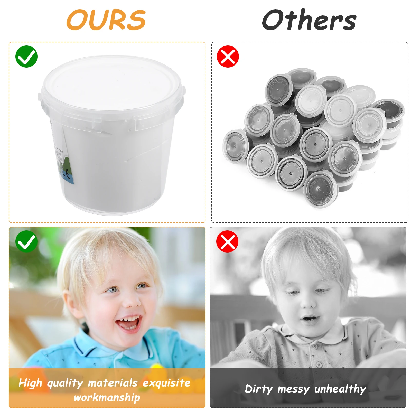 2 pezzi di argilla ultraleggera fai da te brillante colore puro non indurente kit di argilla in resina per bambini giocattolo educativo modellazione plastilina