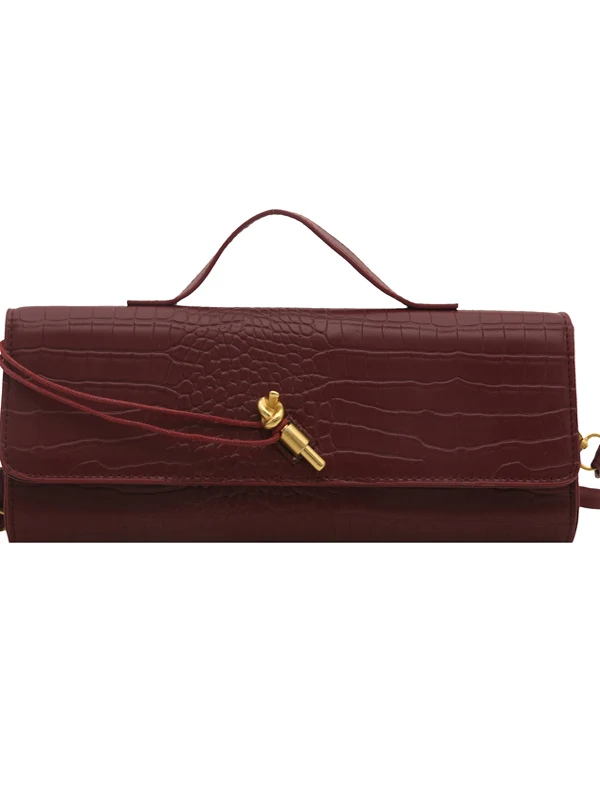 Сумка-аккордеон с узором Ele крокодила, женская модная сумка-клатч для ужина, сумка на одно плечо с наклонным крестом