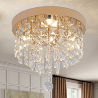 Crystal Ceiling Lights Gold Chandelier Modern Luxury Led Ceiling Lamp Living Room Bedroom Dining Home Decoration Lighting
