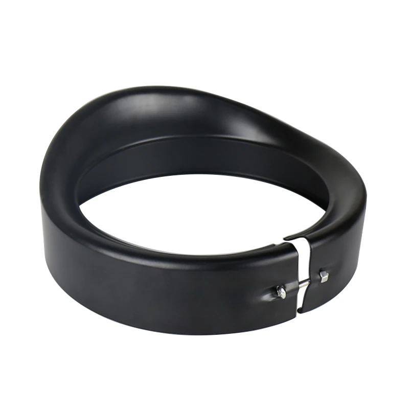 أسود/كروم 7 بوصة المصباح كشافات حلقة الكسوة حماية غطاء حماية غطاء ل هارلي بجولة الطريق الملك إلكترا الإنزلاق