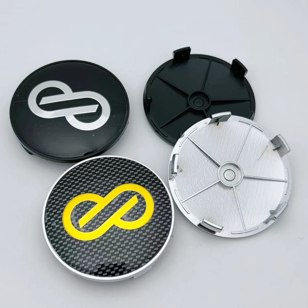 

4pcs 68MM ( 63MM I.D ) Car Wheel Center Caps with ENKEI Logo Emblem Car Accessories for Wheels Hub Hubcaps Auto Rim Center Cover