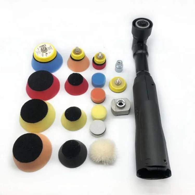 Wholesale car detailing nano polisher cordless car polishing machine digital mini polisher buffer kit set with extension shafts