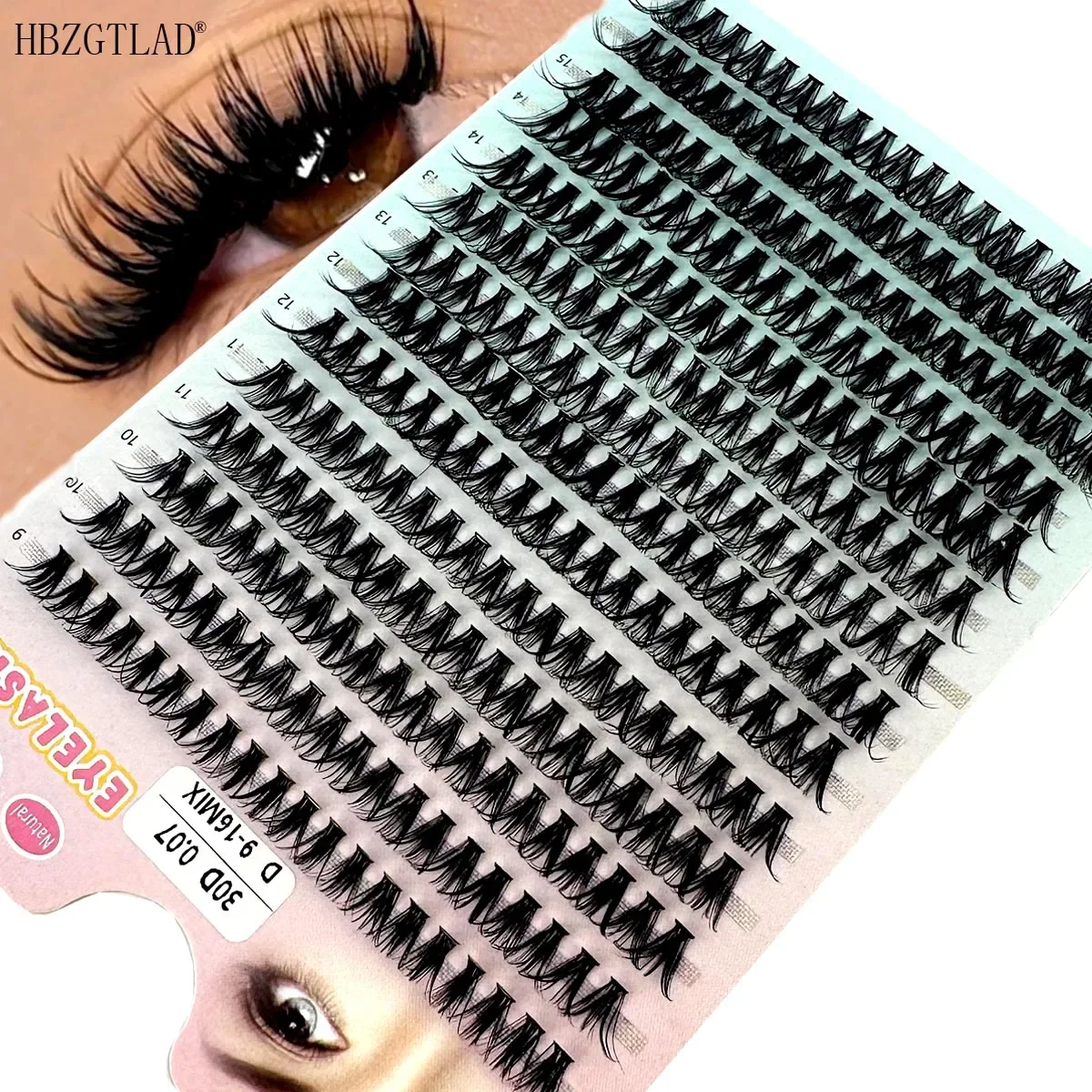 30D 40D Mink Eyelashes 60/280 Bundles Natural Eyelash extension 5D Russia Individual Eyelash Cluster Makeup Tools Lashes Cilia