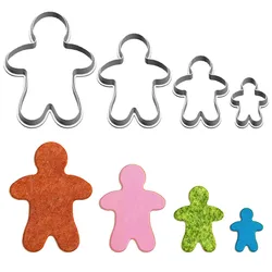 Four Specifications Cartoon Characters Traits,Gingerbread Man,Plastic Molds,Cake Fondant Tools,Cookie Sushi and Fruits Cutters