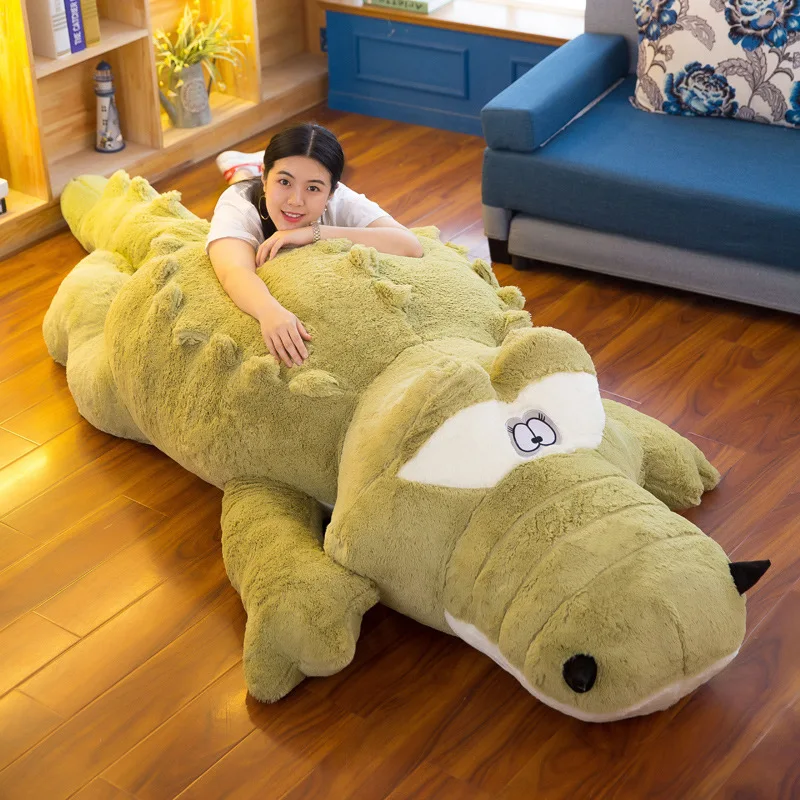 

Giant 3M Big Crocodile Plush Stuffed Animal Soft Toys Huge Cushion Pillow Gift Plush Toys Anime Plush