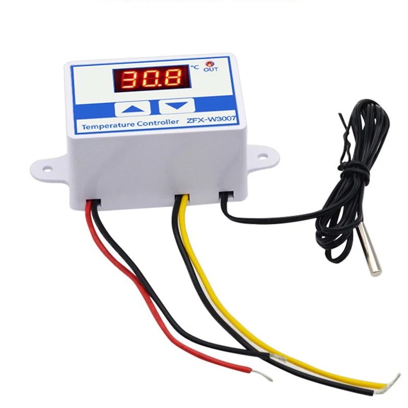 Controlador de temperatura Digital, regulador térmico de calidad, termostato termopar con pantalla LCD, 220V, ZFX-W3007, 10A