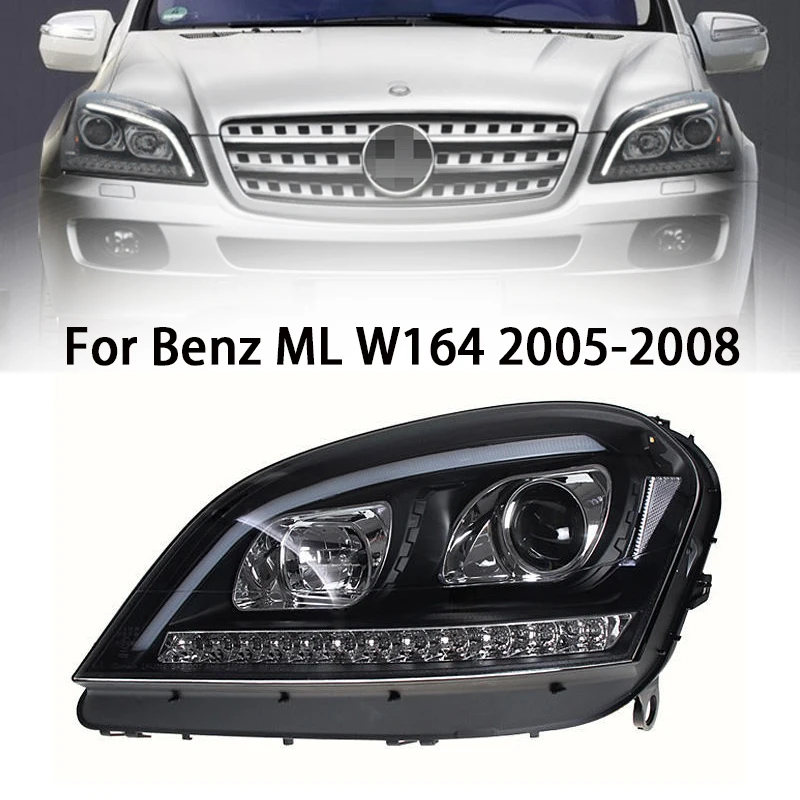 Car Styling Head Lamp for Benz W164 Headlights 2005-2008 ML350 ML400 ML500 LED Headlight DRL Signal auto Accessories