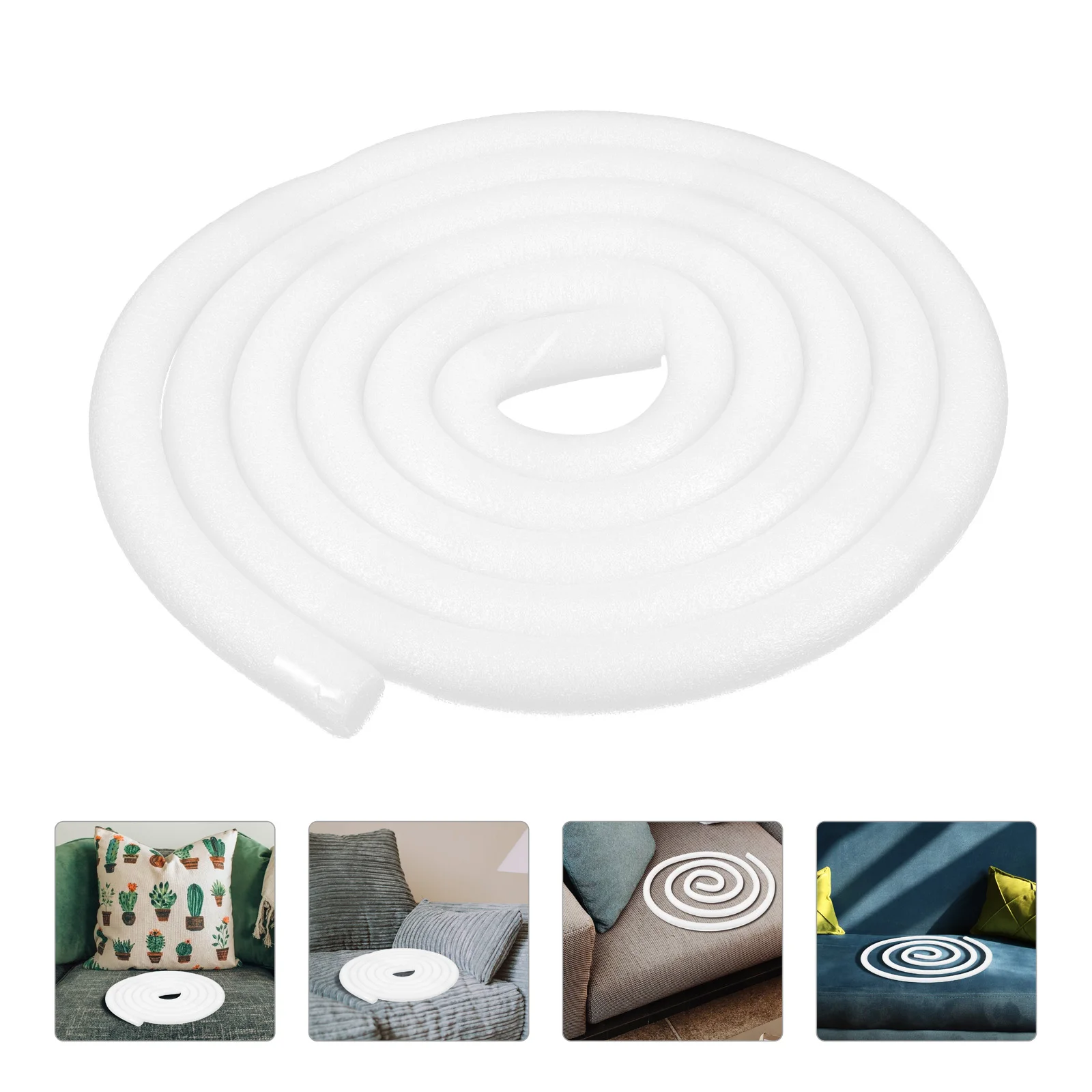 Pet Couch Foam Strip Sofa Cover Anti-slip Pressure Seam Fixed Rod Grip Layering Cushion Foams Sticks for White