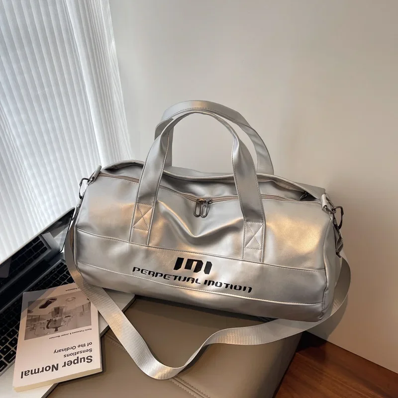 fashionable-fitness-bag-women's-style-handheld-diagonal-swimming-training-travel-short-trip-luggage-bag-wet-and-dry-separation