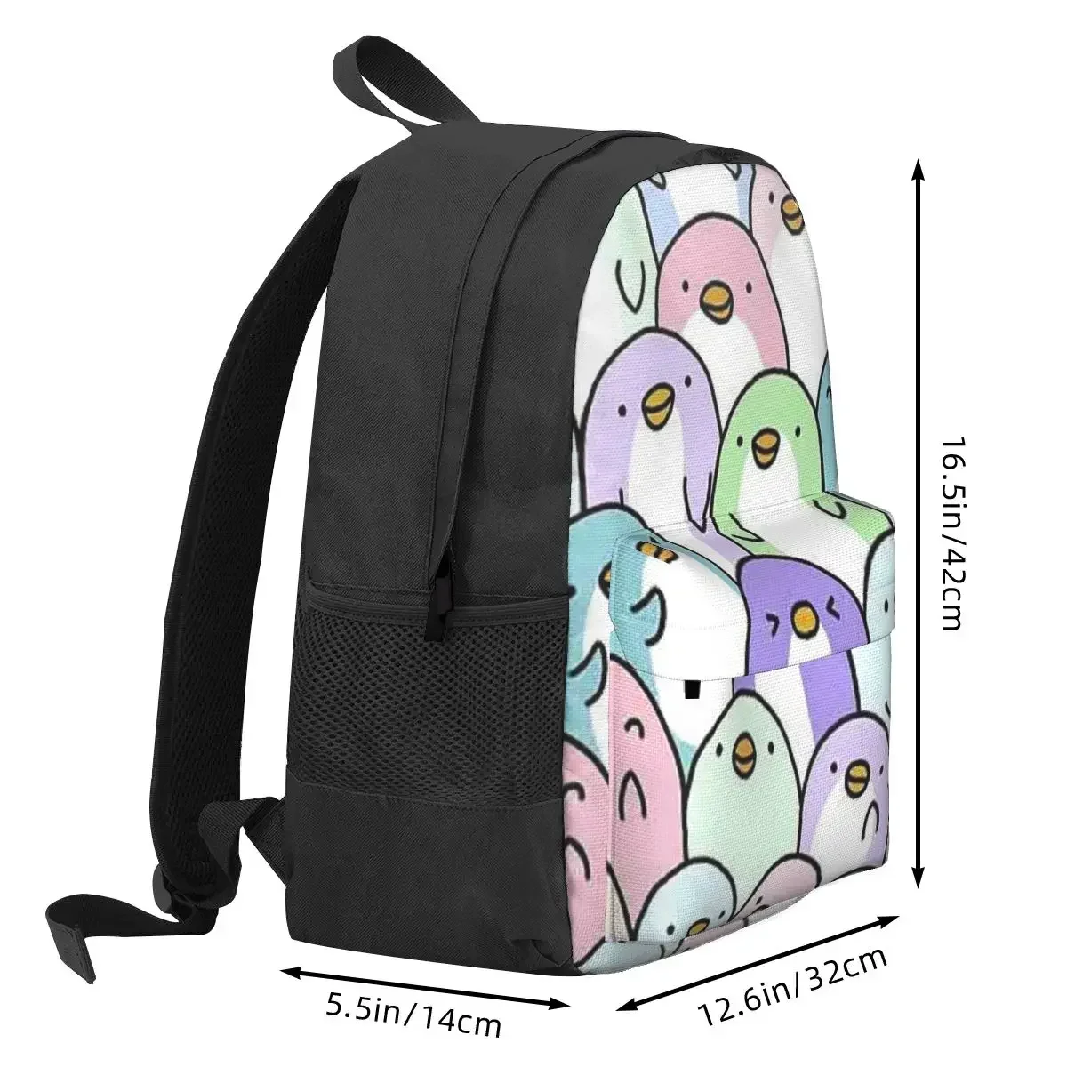 Penguin Snuggles Backpacks Boys Girls Bookbag Students School Bags Cartoon Kids Rucksack Travel Rucksack Shoulder Bag