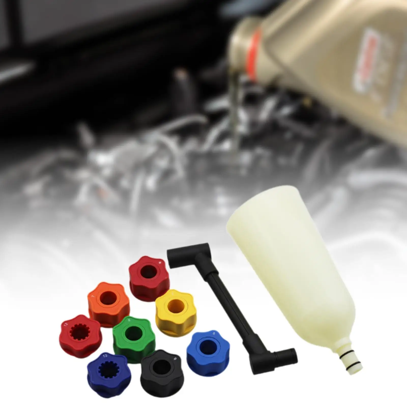 

Oil Funnel Set Flexible Extension Replacement Maintenance Equipment Leakproof