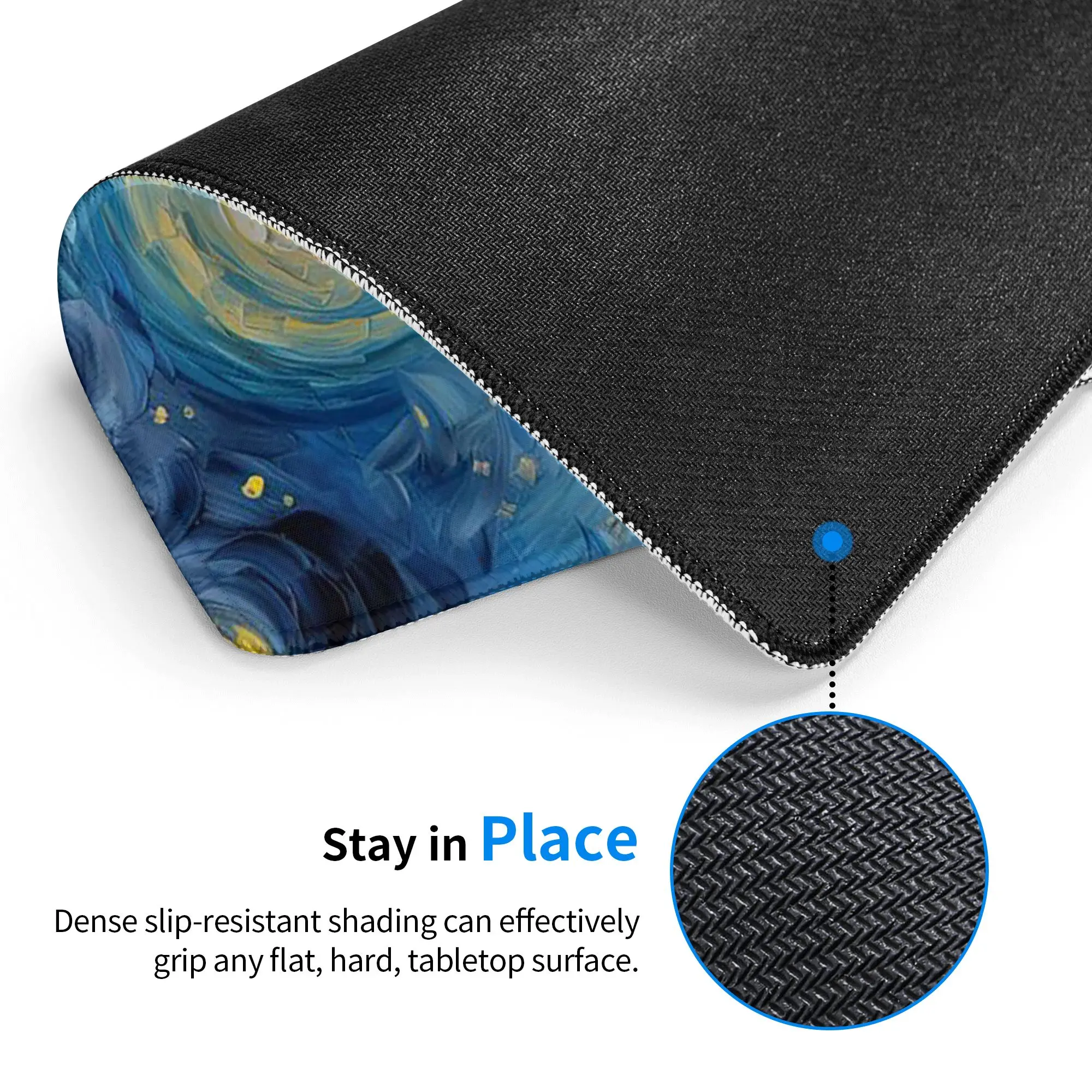 Starry Sky Dachshund Dog Portrait Mouse Pad Computer Keyboard Mouse Mat Gamer PC Laptop Desk Mat Office Table Mats