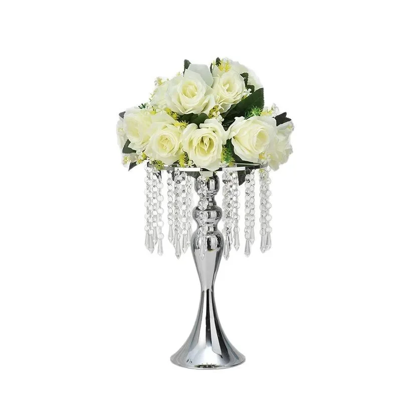 

Creative wedding props mermaid candlestick wedding hotel table flower new crystal flower stand