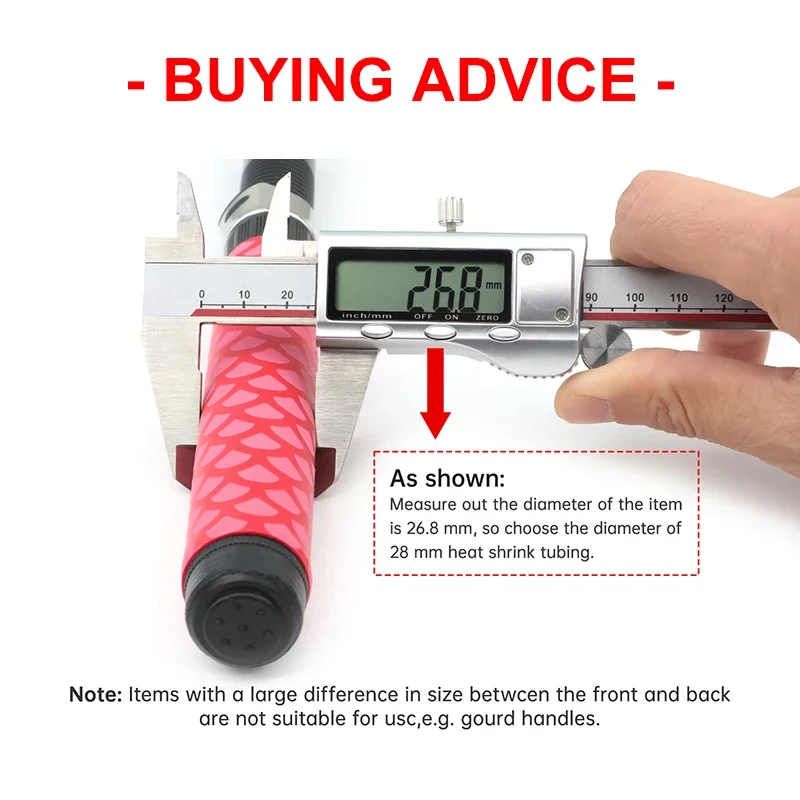 

New Non-slip Heat Shrink Tube 15 18 20 22 25 28 30 35 40 45mm Waterproof Cover Insulated Wrap Protector for Fishing Rod 1/2/5pcs