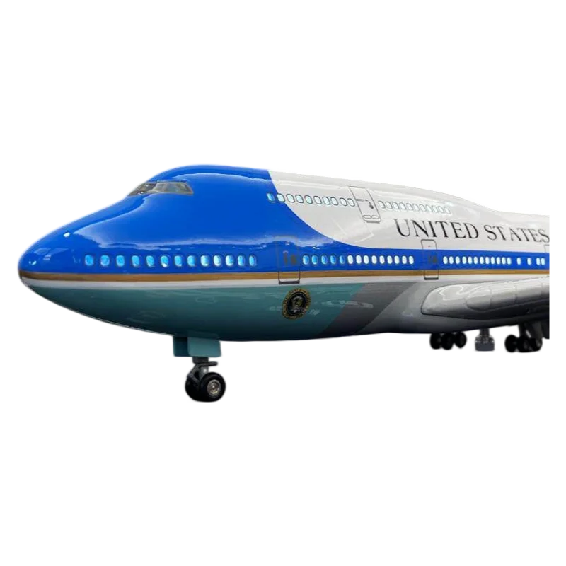 Boeing 747 Air Force One 1/200 Scale Resin 31cm, Plane Toy, Miniature, Airport, Model Kit, Adult Collectible, Children Gift