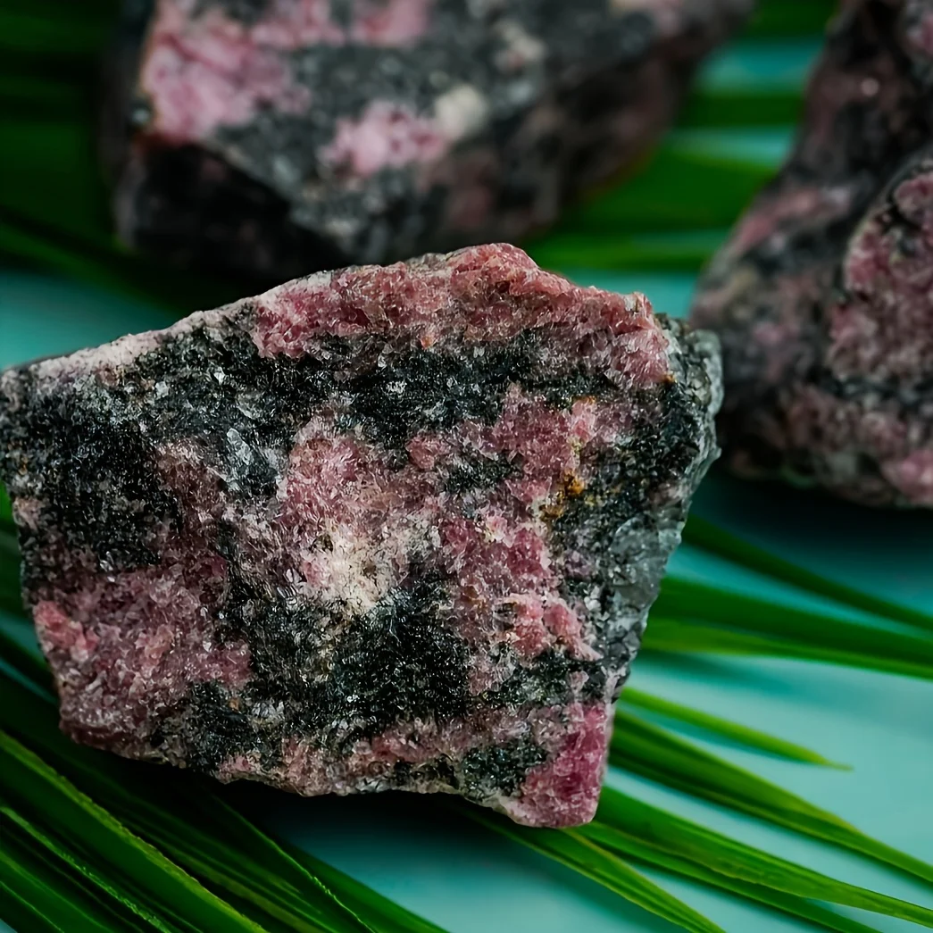 50g/120g/200g Rhodonite Raw Stones, Natural Rocks For Rolling And DIY Raw Stones And Crystals,