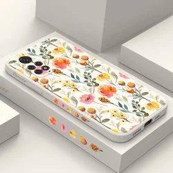 Flower Plant Phone Case For Xiaomi Redmi Note 14 13 12 12S 11 11S 11T 10 10A 10T 10S 9T 9 8 7 Pro Plus 10C 9A 9C 9T 4G 5G Cover