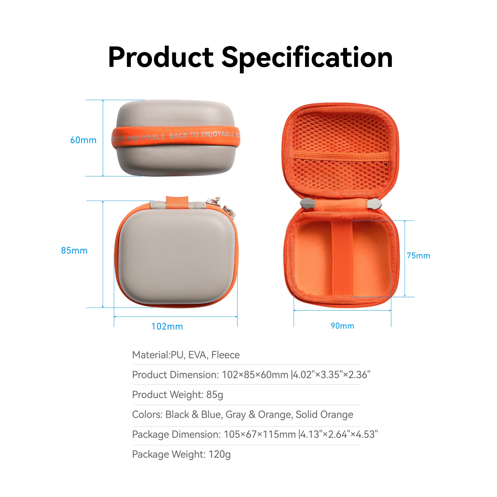 TELESIN DisAdv Mini Storage Protection Bag Carrying Case for DJI OSMO Action 6 5pro 4 3 GoPro Hero Insta 360 Ace Ace pro 2