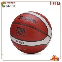 BG4500 pelota de baloncesto de cuero fundido, pelota de baloncesto de entrenamiento profesional para interiores y exteriores, Tamaño 7, oficial