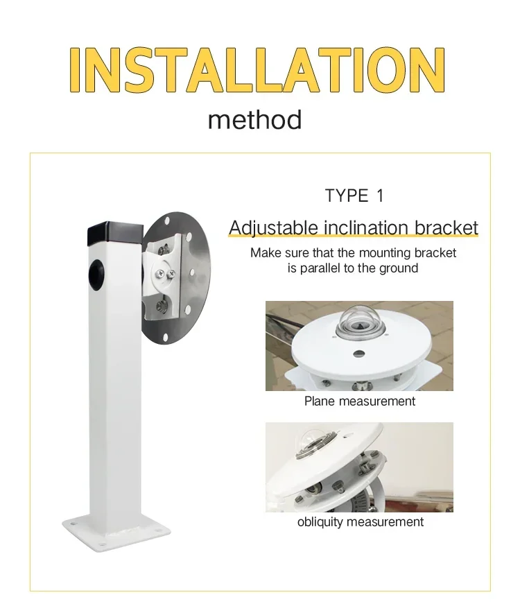 

Rika RK200-03 First Class 4-20mA RS485 Measuring Solar Irradiance Radiation Sensor Pyranometer Supplier
