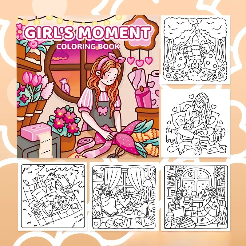 Hot-selling Coloring Books New Drawing Books Graffiti and Hand-drawn Drawing Books Paper Coloring Tracing Books for Adults