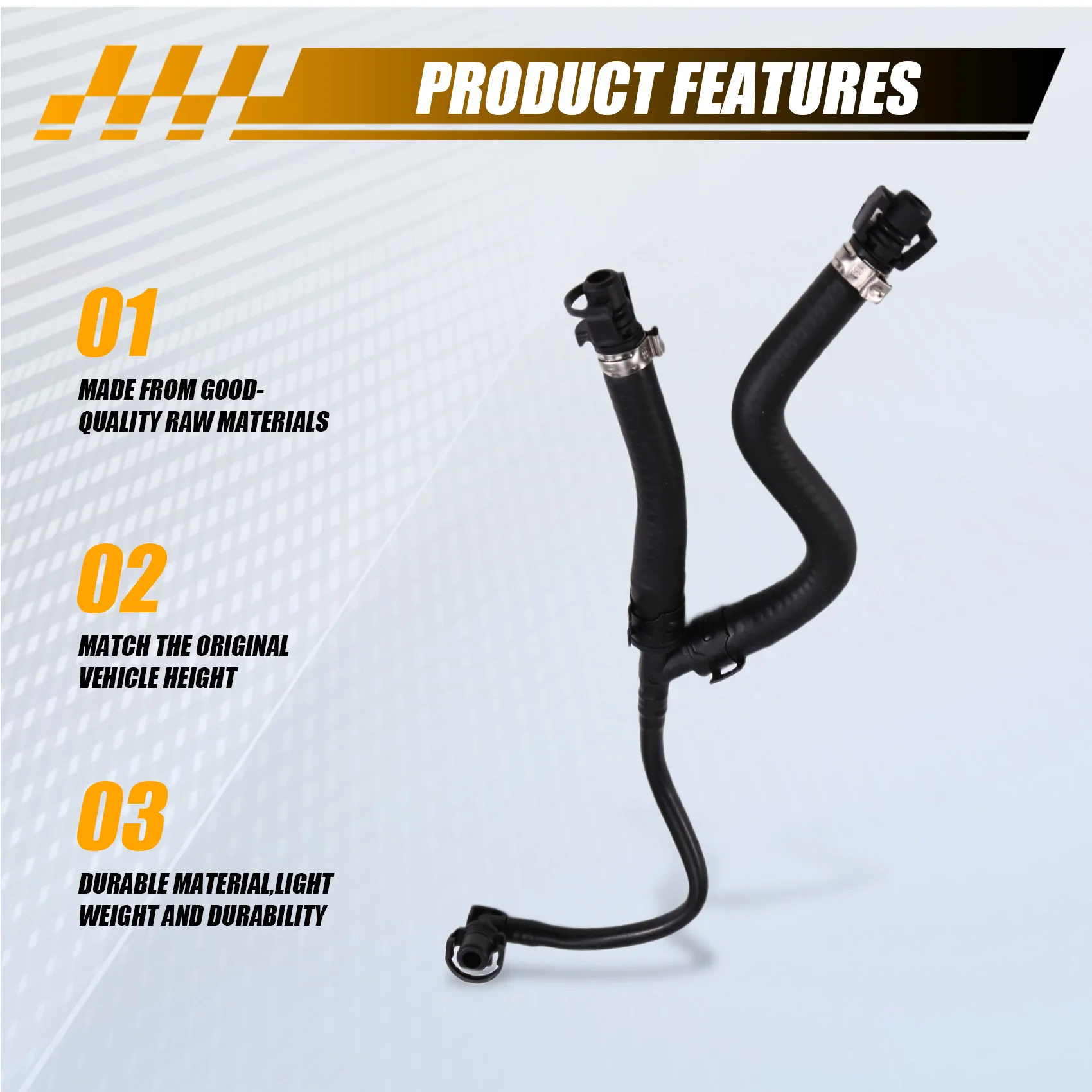 

LR128310 New Engine Radiator Water Tank Hose For Land Rover Range Rover Discovery 5