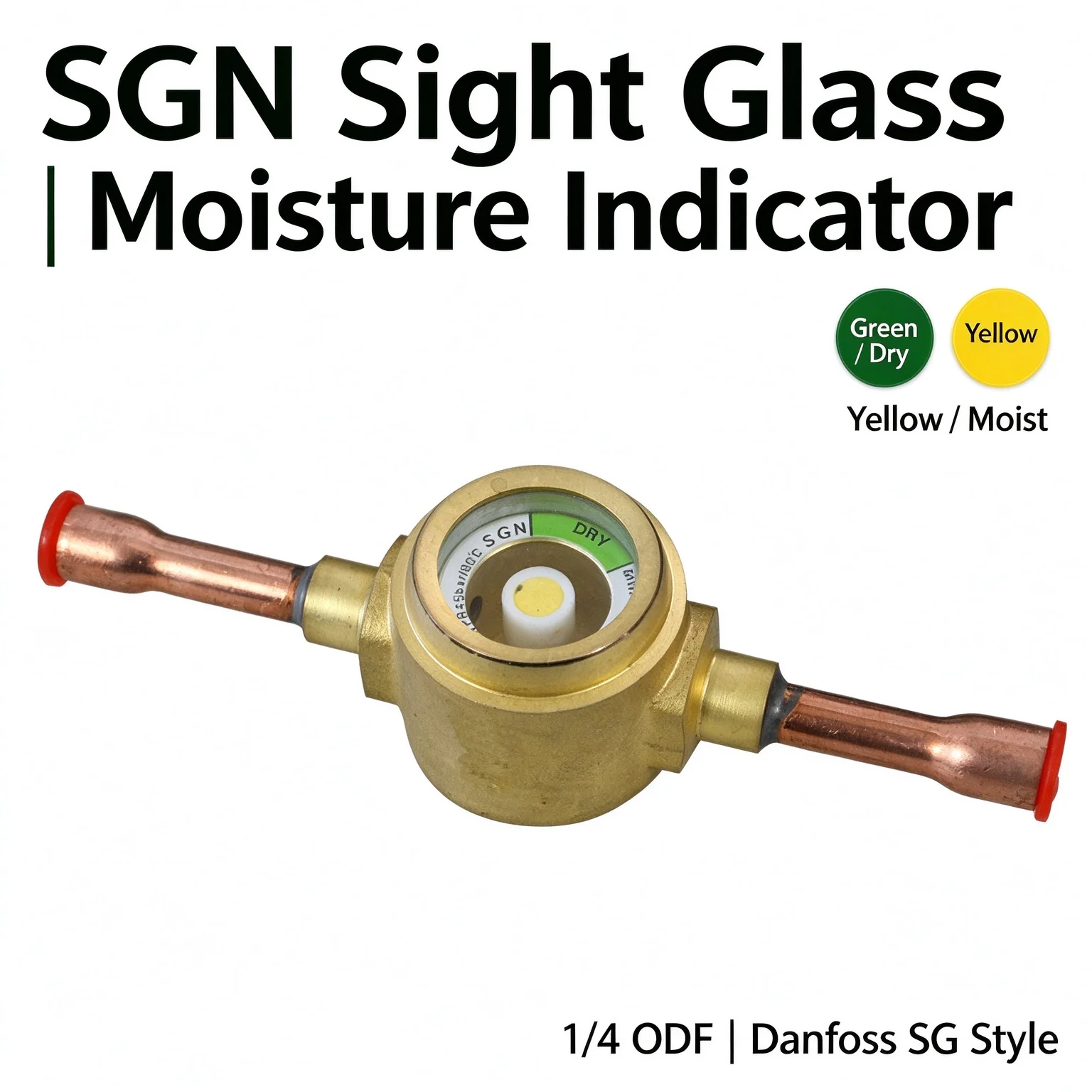 1 pcs Inner Diameter 6.5mm SGN-1-4 ODF (Welding Port) Air Conditioning Sight Glass ASYJ-6MMR22