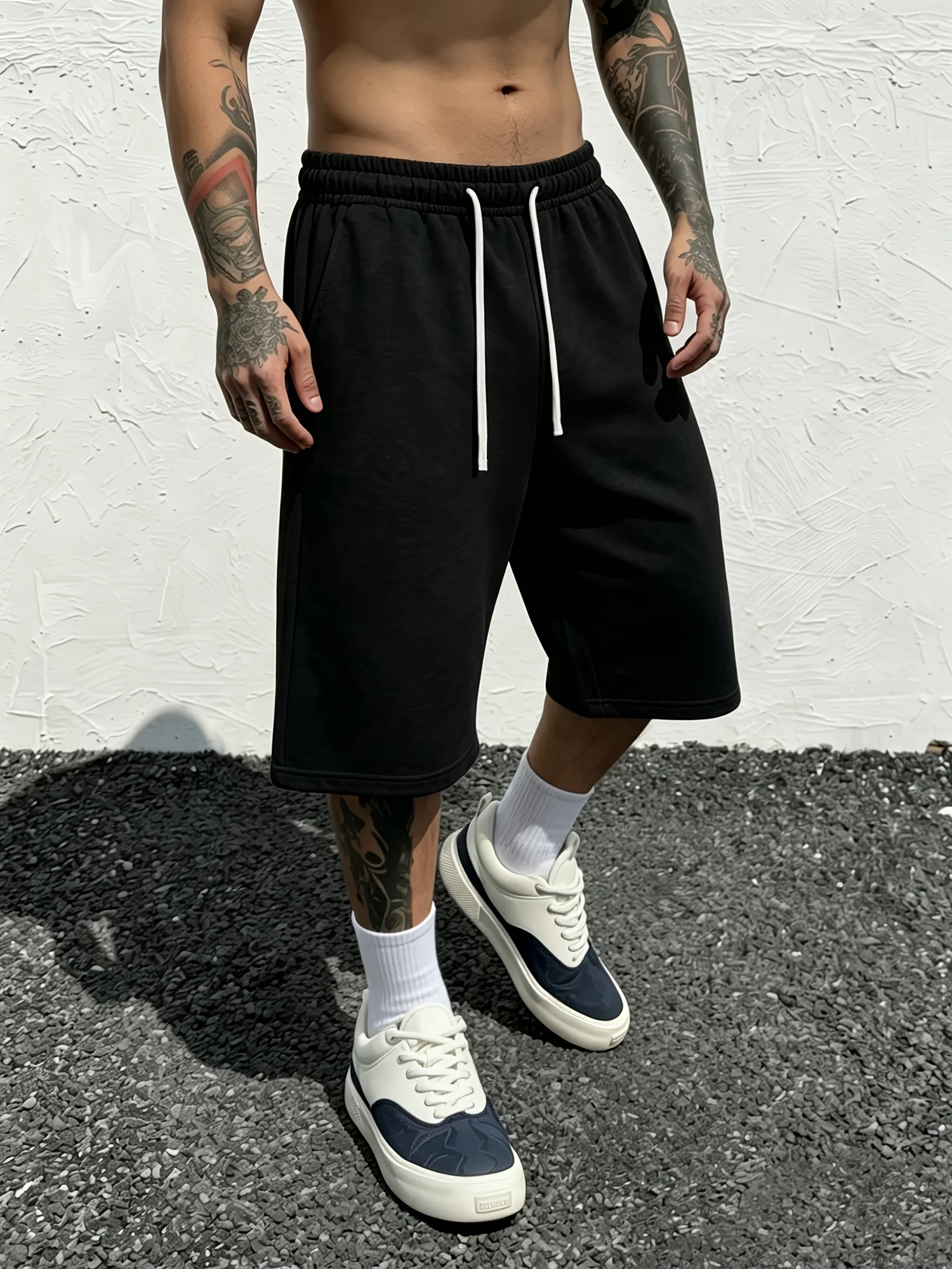 New Product: 2026 Spring/Summer Autumn Light Plate Thin Velvet Loose Thin Velvet Wide Leg Sports Straight Shorts
