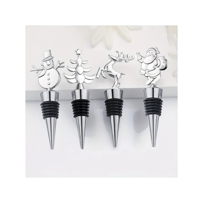 Wine Stoppers Christmas Deer Christmas Tree, Christmas Snowman Wine Stoppers Wine Stoppers Creative Cute Wine Stoppers