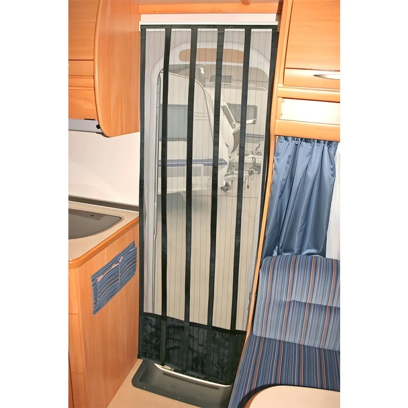 Slat Fly Curtain 1850x650mm Screen Door Mesh Net Insect Barrier Bug Stopper Window Door Protection Cover