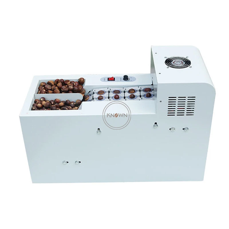 Commercial Electric Chestnut Shelling Machine Single or Double Chain Chinese Chestnut Shell Opening Machine