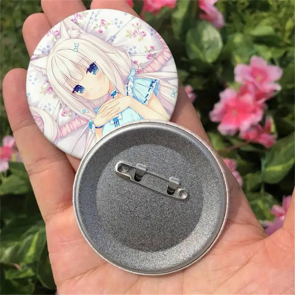 لعبة N-Nekopara-V-فانيليا شارات دبابيس التلبيب دبابيس قبعة دبابيس دبابيس الهدايا ديكور حقائب الظهر