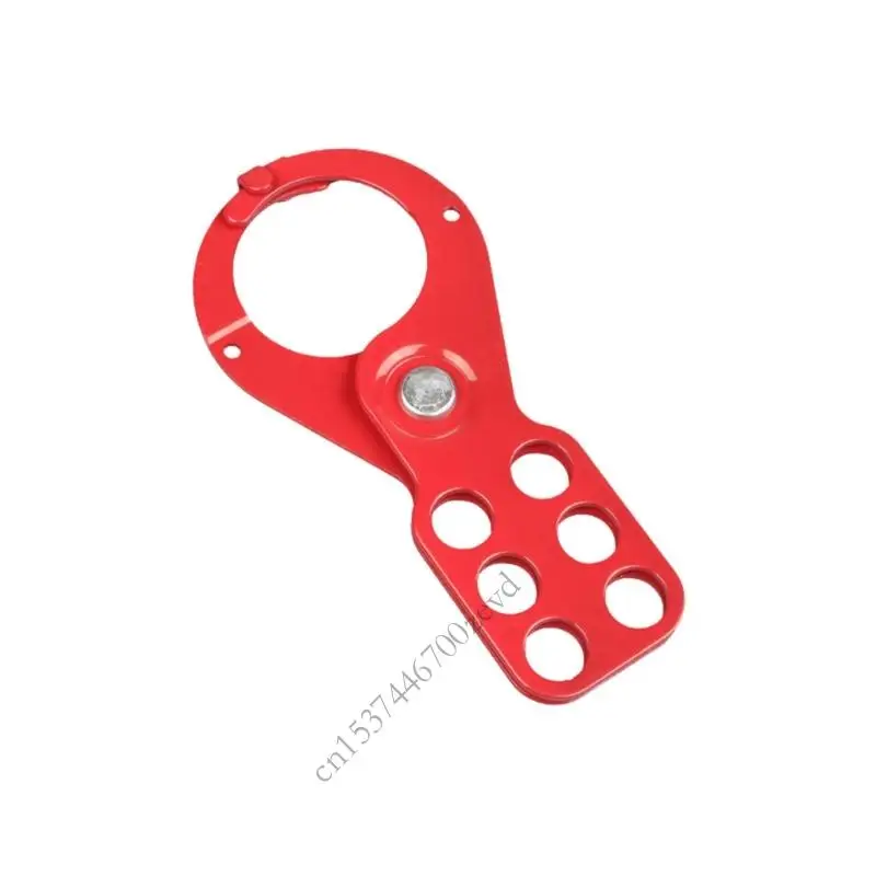 Strong Steel Lockout Hasp 6 Lock Holes Industrial Safety Device Corrosion Resistant Lockout for Machinery Equipment P9YB