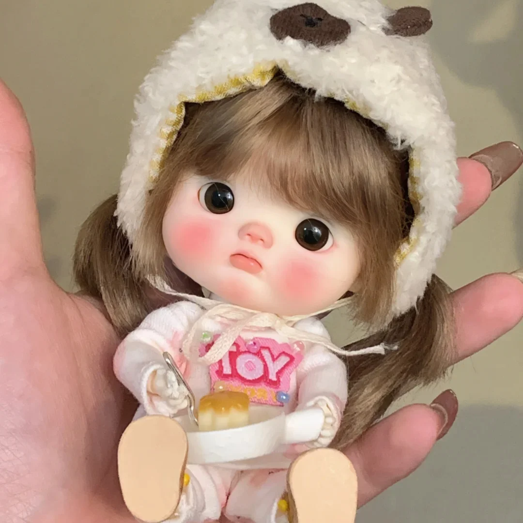 In stock 1/8 ob dianmei Qbaby diansister BJD sd Doll Big Head Resin Material DIY Accessories Child Toys Girl Gift  small flaws