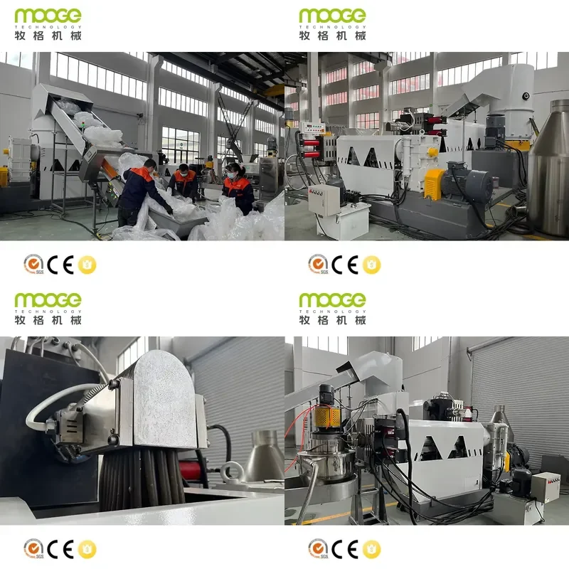 Recycling Machine 2026 600 - 800 Kg Output Pp Pe Ldpe Hdpe Film Pelletizing Machine / Plastic Granulator Machine Recycling