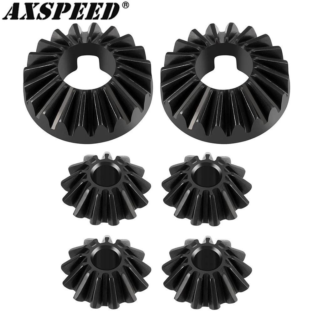 AXSPEED 6Pcs Steel Diff Gear Set for A-RRMA 1/5 KRATON 8S Upgrade Parts