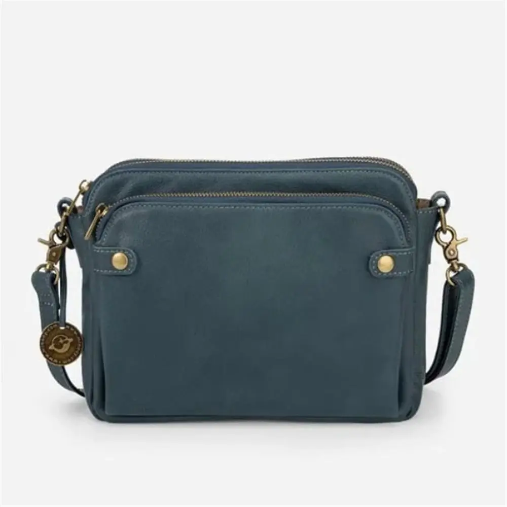 Three Layer Leather Crossbody Shoulder Ladies Zip Satchel Bag PU Leather Shoulder Bag Purse Handbag Womens