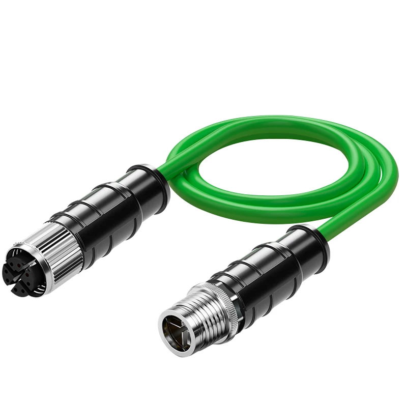 

High Quality X Coded Industrial Ethernet Cable Cat6 Network Industrial Drag Chain Ethernet Cable