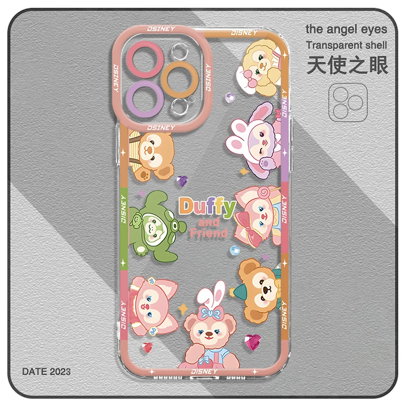 Clear Case For Samsung Galaxy A55 A54 A52 A12 A32 A52S A51 A22 A25 A31 A21s A13 A15 A23 A53 A50 Disney Duffy And Friends Flower