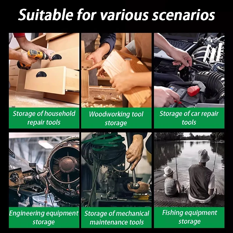 Stainless Steel Toolbox Foldable Hardware Tool Storage Boxes Handheld Repair Tools Organizer Case Portable Tool Suitcase