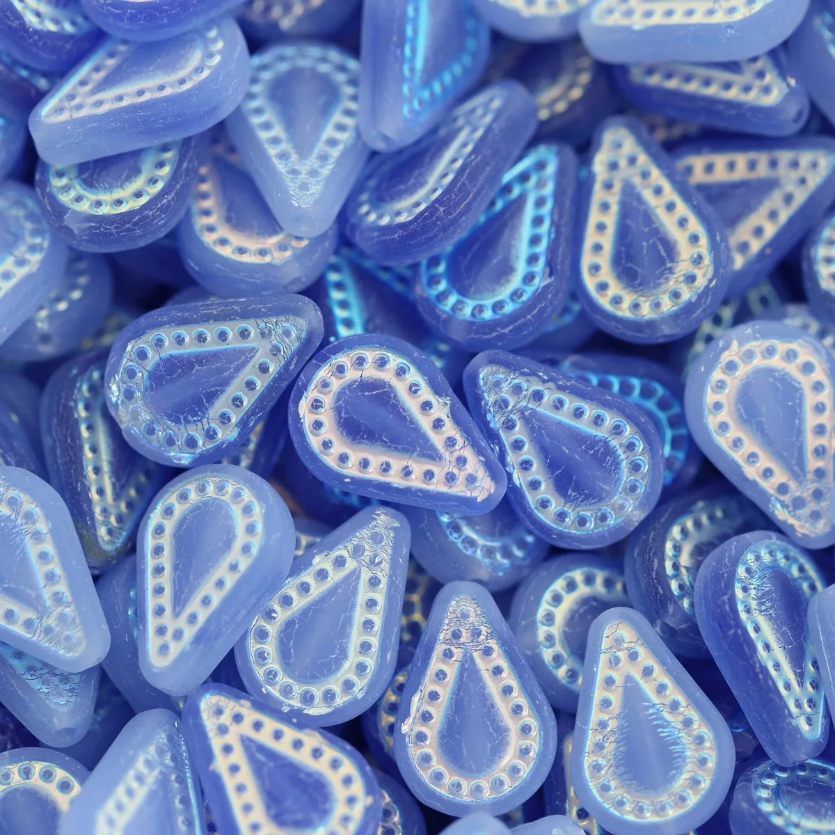 20pcs  14*10mm (Multiple colors)  Handmade glass beads DIY necklace, bracelet, earrings, hair accessories, keychains.