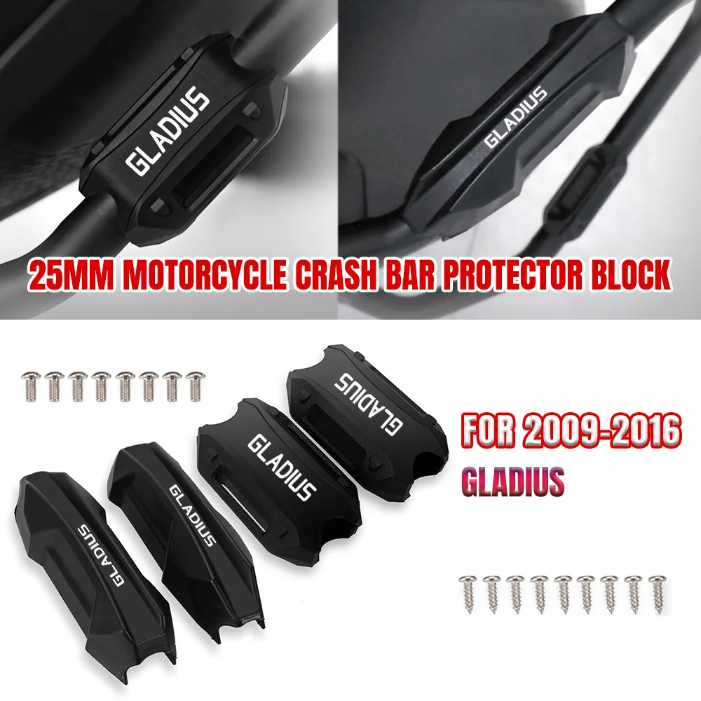 

Motorcycle Bumper Engine Guard 25MM Protection Block Crash Bar Decorative FOR SUZUKI GLADIUS 2009 2010 2011 2012 2013 2014 -2016