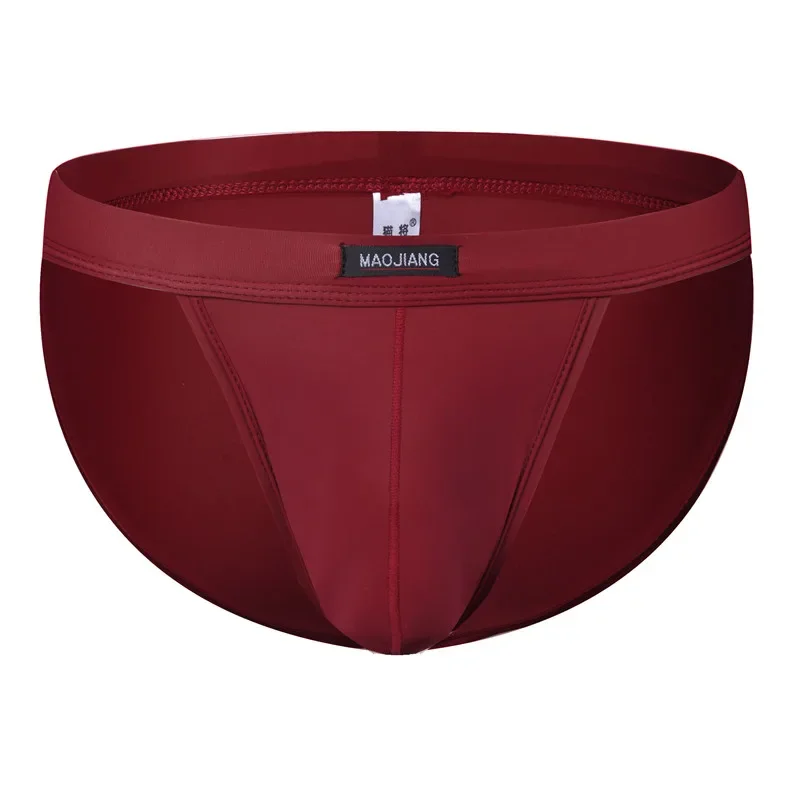 

Sexy Men's Brief Male Low-waist Briefs Panties Ice Silky Breathable Sexy Underwear Soft Jockstrap Briefs Underpants
