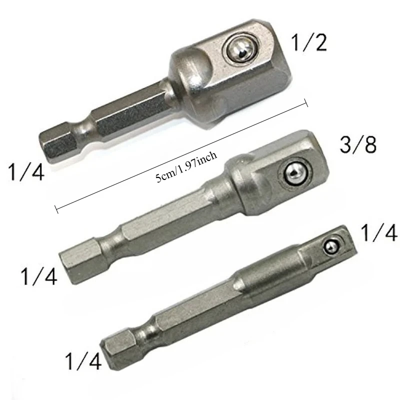 

Набор адаптеров для гнезда из хром-ванадиевой стали, шестигранный хвостовик 1/4 дюйма, 3/8 дюйма, 1/2 дюйма, набор удлинительных сверл, набор стержней, электроинструменты TF003