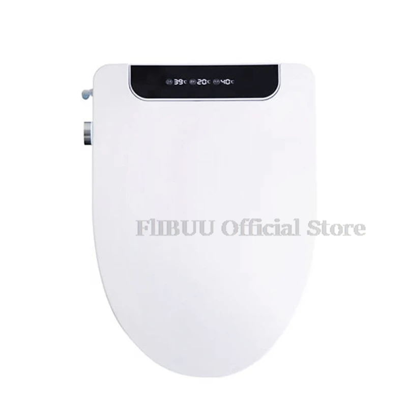 

Elongated Smart Bidet Toilet Seat Cover Warm Water Heated Seat Soft Close Toilet Lid Warm Air Dryer Night Light Rear Front Wash