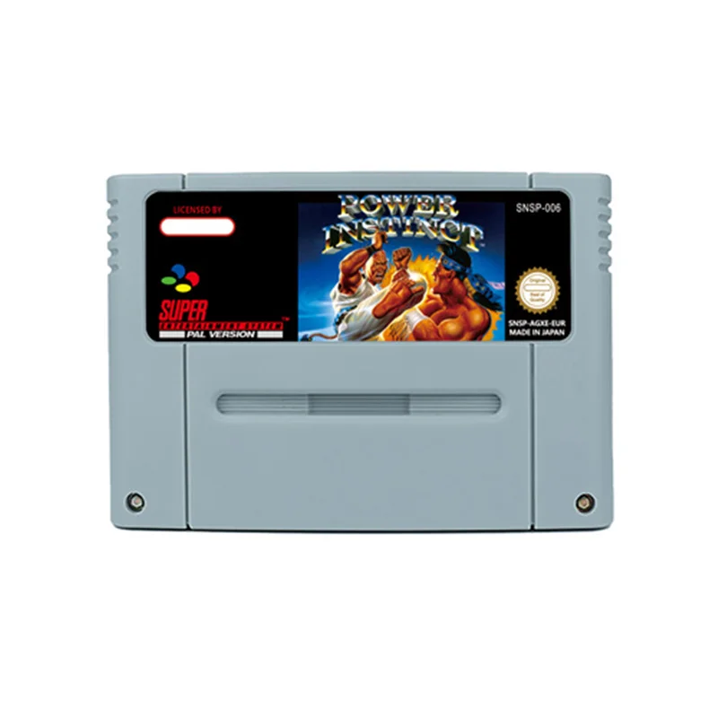 Power Instinct & Power Moves Action Game for SNES USA EUR 16 BitRetro Cart Children Gift