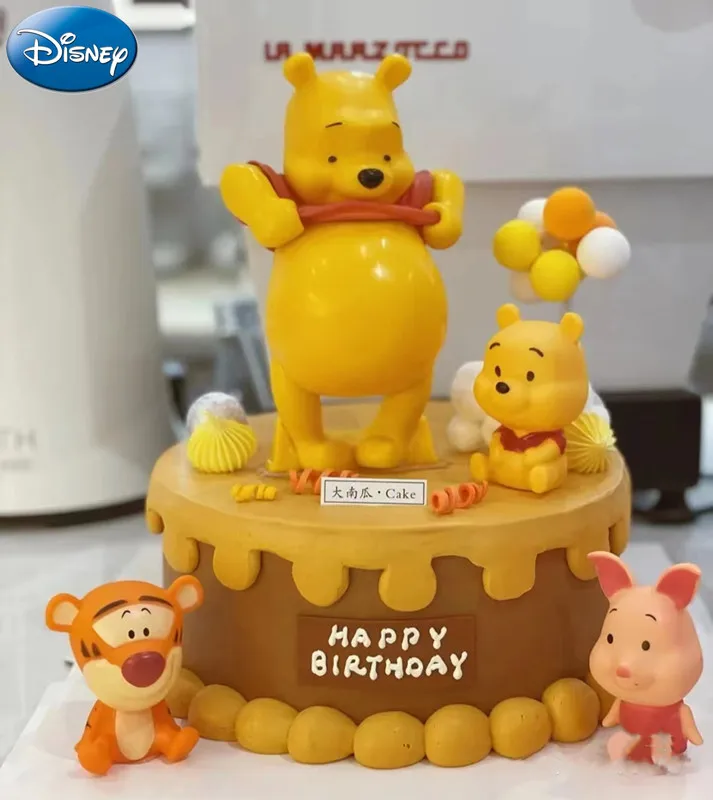 Disney Grote Buik Winnie De Poeh Verjaardagstaart Decoratie Ornamenten Gelukkige Verjaardag Cartoon Taart Decoratie