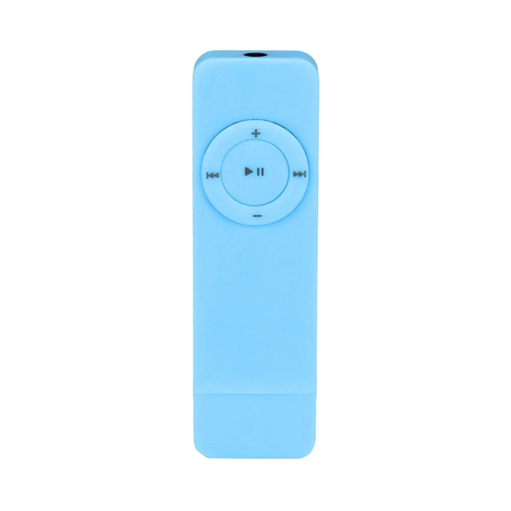 Mini MP3 Player Fashionable Portable Strip Sport Lossless Sound Music Media Support Up to 32GB Micro-TF Card(Blue)